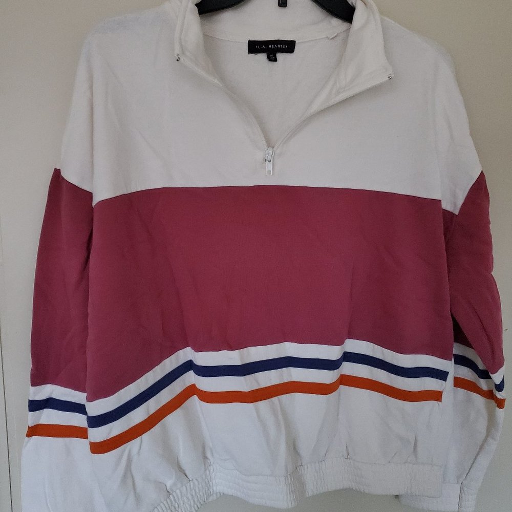 PacSun Quarter Zip Crop Sweater